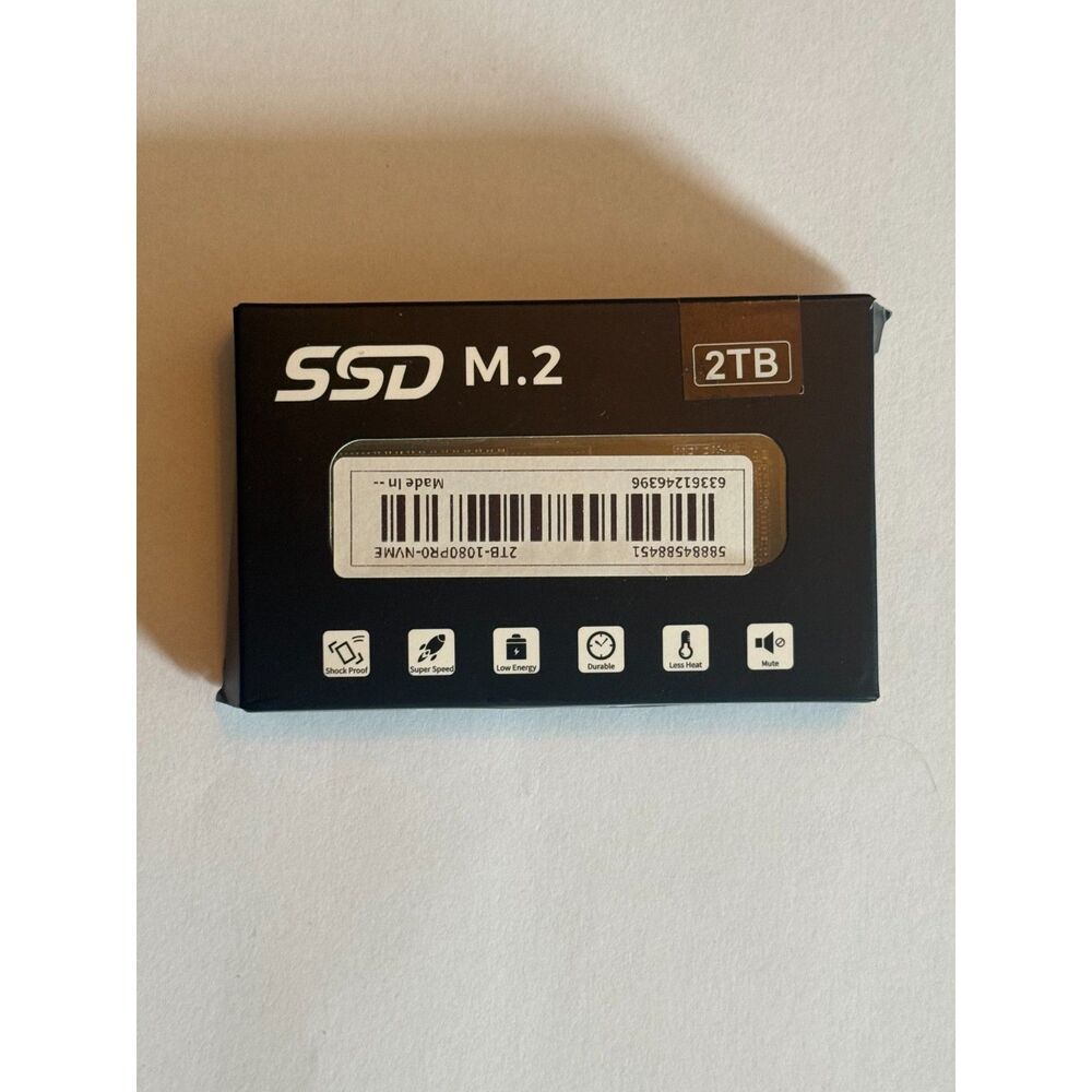 Generic 1080 PRO 2TB PCIe 4.0 NVMe M.2 2280 Internal SSD Untested As Is